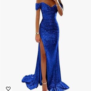 Royal blue formal dress. Never worn!